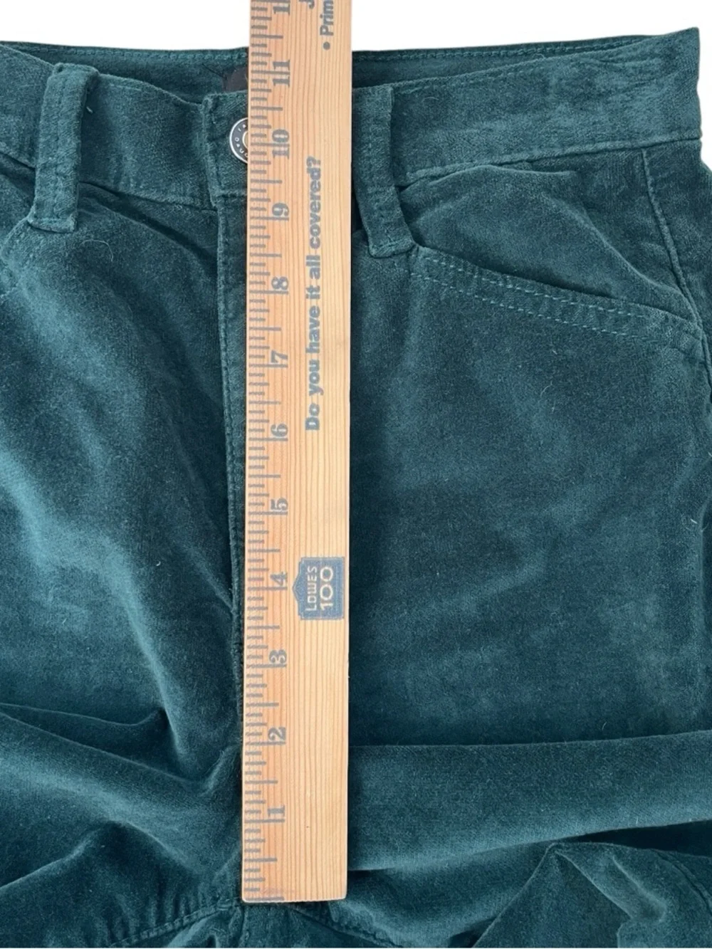 Favorite Daughter Mischa Wide Leg Pants 24 Green Velvet High Rise Trouser